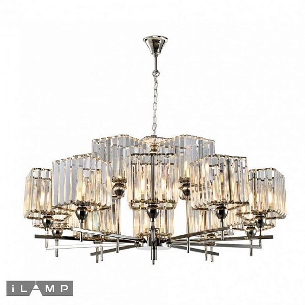 Люстра подвесная ILAMP STATEN ISLAND P9514-10+5 NIC