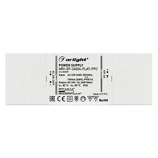 Блок питания ARLIGHT ARV-SP-FLAT 24V 24W IP20 33259