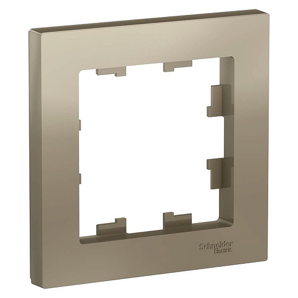 Рамка 1-пост, ATLASDESIGN, Шампань, ATN000501, SCHNEIDER ELECTRIC