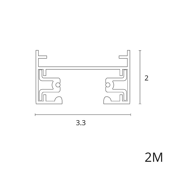 Шинопровод 1-фазный ARTE LAMP TRACK ACCESSORIES A540206