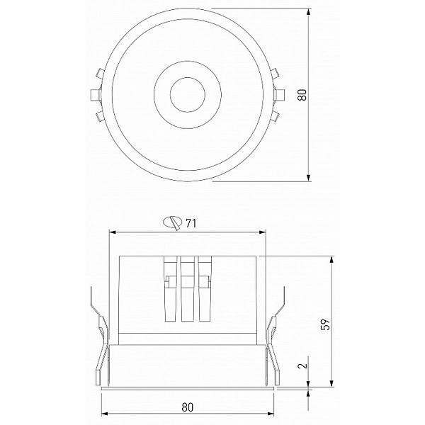 Светильник встраиваемый ELEKTROSTANDARD FORTE a069411