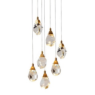 Подвес DELIGHT COLLECTION CRYSTAL ROCK II 9701P/7R brass