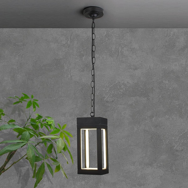 Светильник уличный подвесной ELEKTROSTANDARD FRAME 1528 TECHNO LED черный a051857