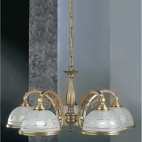 Люстра подвесная RECCAGNI ANGELO Bronze 3830 L 3830/5