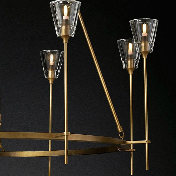 Люстра подвесная DELIGHT COLLECTION TORCHE DE VERRE 8614P/8 gold