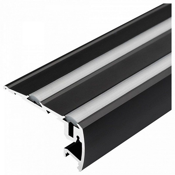 Профиль для ленты LED для ступеней STEP-2000 BLACK 81x40мм (2м) 018507 ARLIGHT