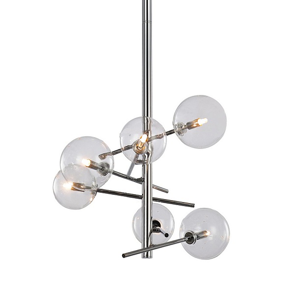 Люстра подвесная DELIGHT COLLECTION GLOBE MOBILE MX19009070-6A chrome