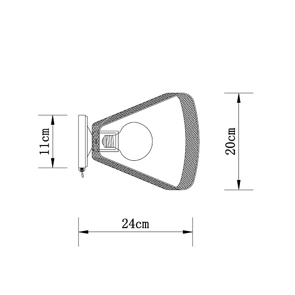 Бра ARTE LAMP MAASYM A7044AP-1BK