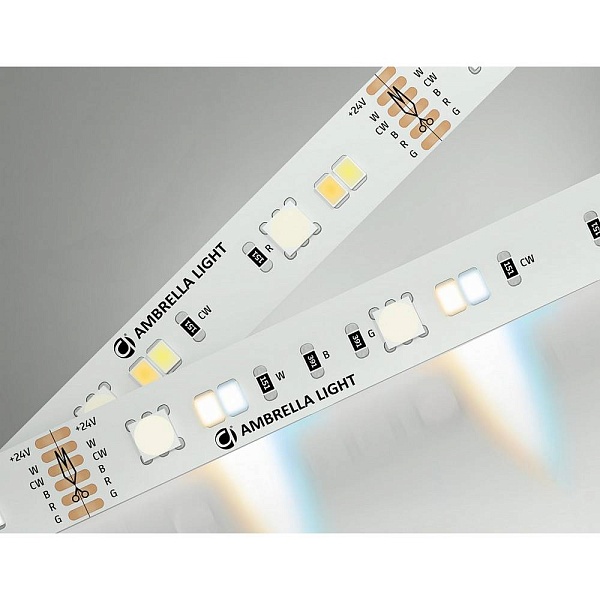 Лента LED 13 W/m 24V IP20 5050+2835/90 RGB+3000-6500K 12mm (5м) GS4501 AMBRELLA LIGHT