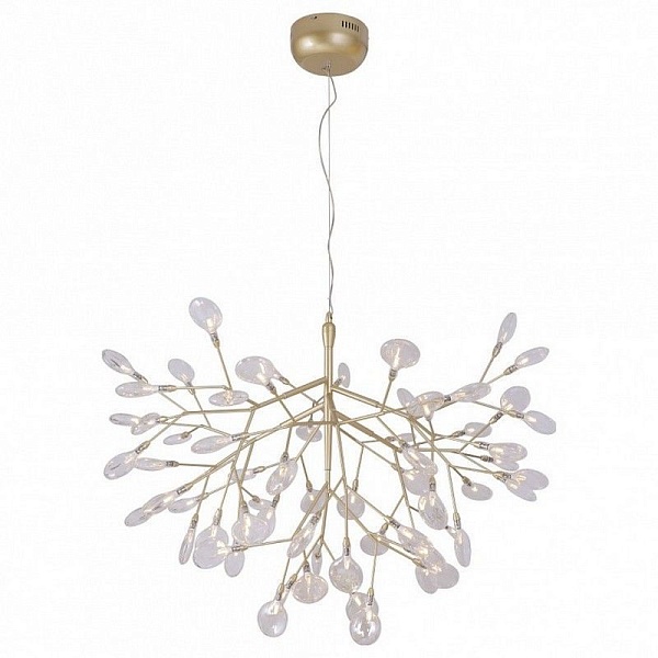 Люстра подвесная CRYSTAL LUX EVITA EVITA SP63 GOLD/TRANSPARENT