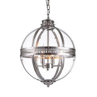 Люстра подвесная DELIGHT COLLECTION RESIDENTIAL KM0115P-4M nickel