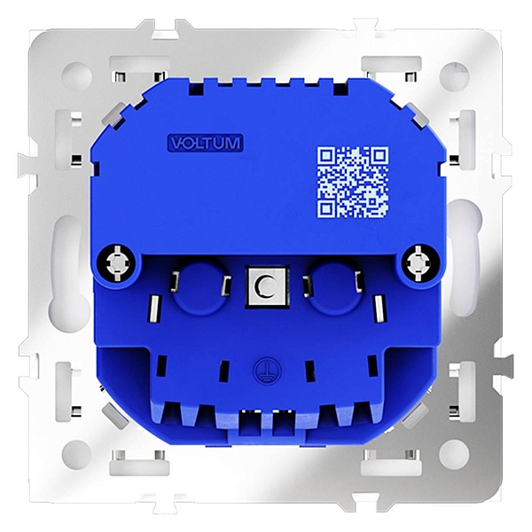 Розетка с з/к + 2xUSB, A + C, S70, Белый матовый, VLS040502, VOLTUM