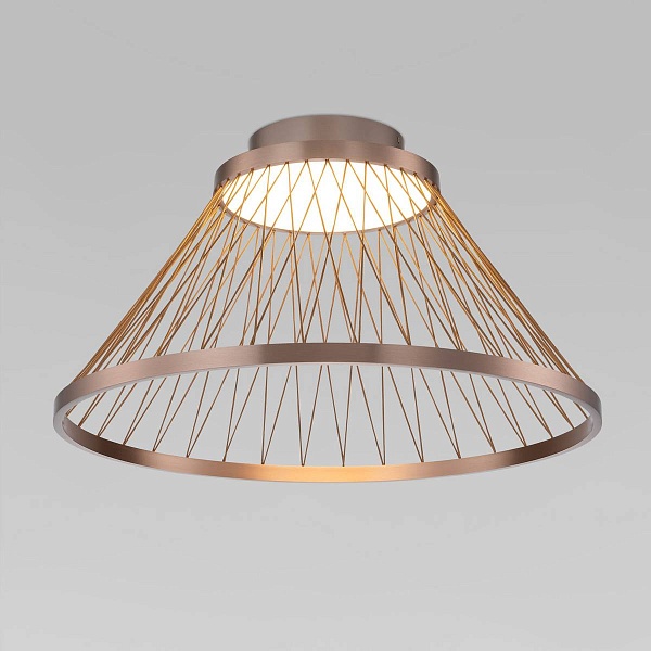 Светильник потолочный EUROSVET CESTA 40019/1 LED коричневый a069291