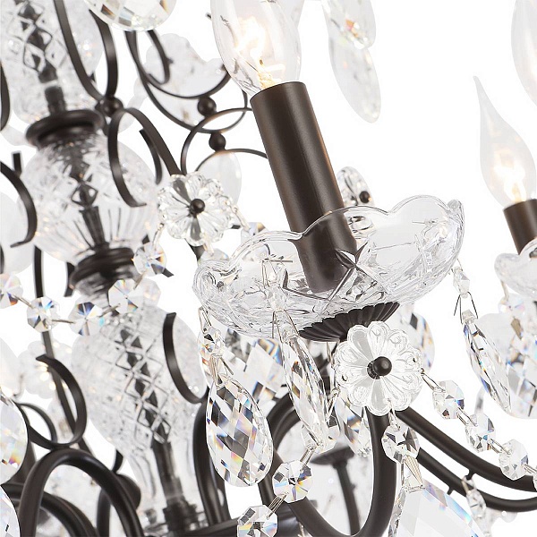 Люстра подвесная CRYSTAL LUX ODELIS SP8 BROWN