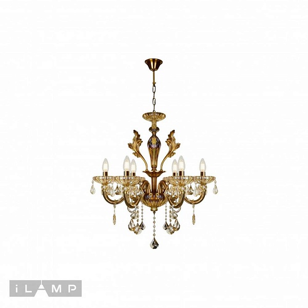 Люстра подвесная ILAMP ASIA 81069-6 BR