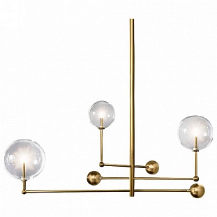 Люстра подвесная DELIGHT COLLECTION GLOBE MOBILE KG0835P-3 brass
