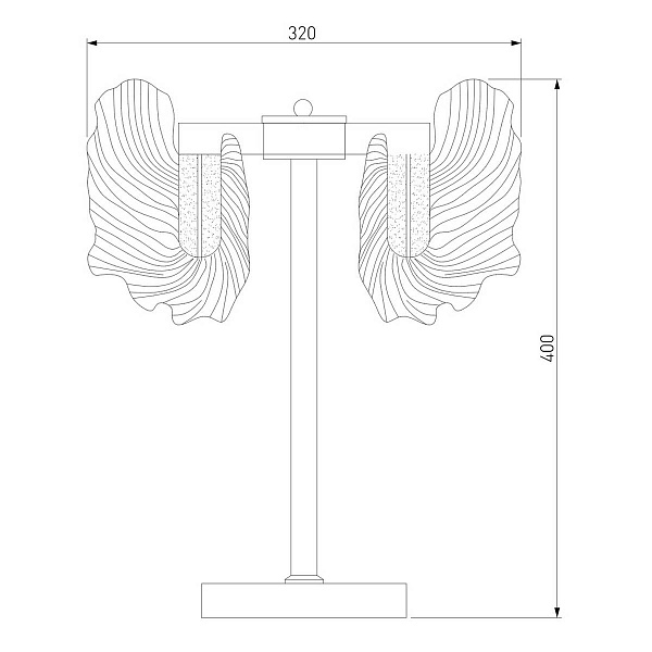 Настольная лампа BOGATES FARFALLA 80509/1 a065736