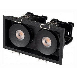 Светильник встраиваемый ARLIGHT CL-SIMPLE-S148X80-2X9W WARM3000 (BK, 45 DEG) 028151