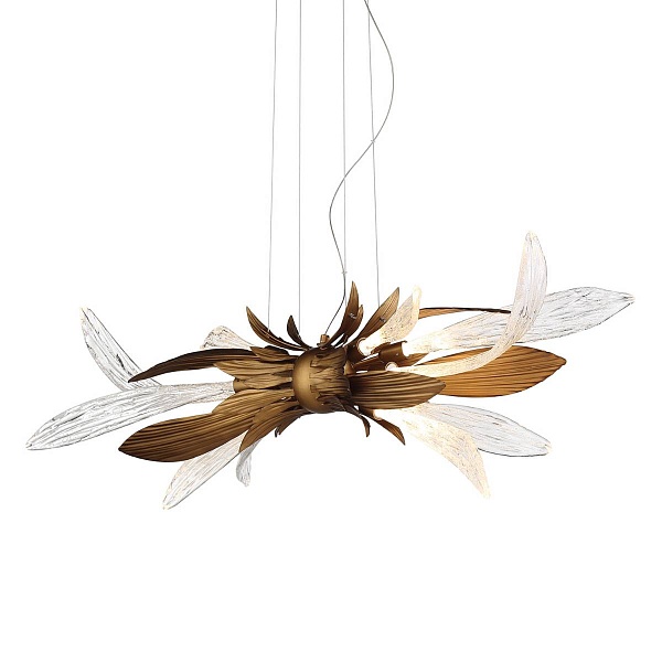 Люстра подвесная DELIGHT COLLECTION RP168416 RP168416-11 bronze/clear