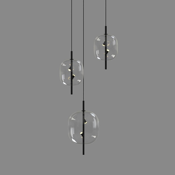 Подвес DELIGHT COLLECTION 10018P 10018P/1 black/clear
