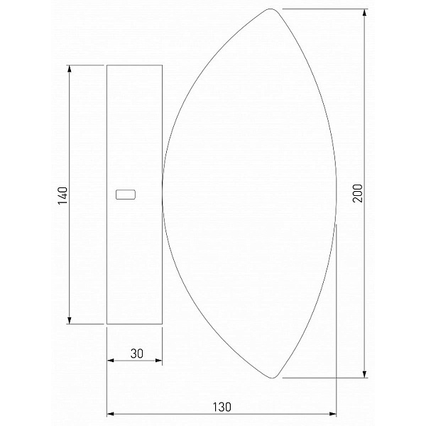Бра EUROSVET RIPPLE 50389/1 LED латунь