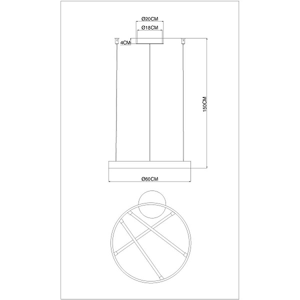 Подвес ARTE LAMP RICCO A1874SP-32BK