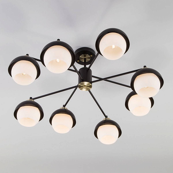 Люстра потолочная EUROSVET NOCCIOLA 70106/8 черный