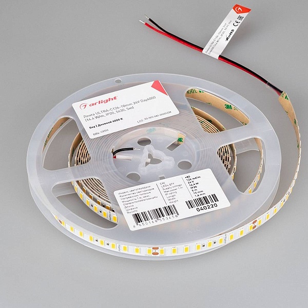 Лента LED ULTRA-C126 14,4 W/m 24V IP20 5630/126 4000K 10mm (5м) 40220 ARLIGHT
