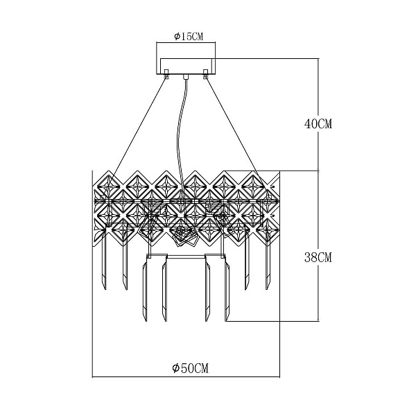 Люстра подвесная ARTE LAMP WEZEN A1006SP-8CC