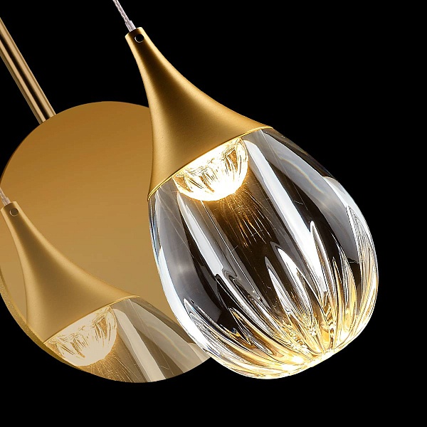 Бра DELIGHT COLLECTION STILLA MB24001004-1A gold/clear