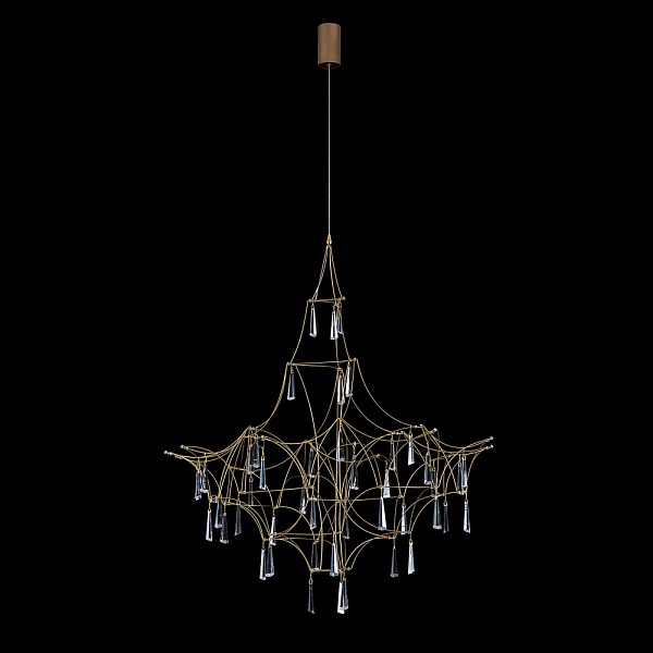 Люстра подвесная DELIGHT COLLECTION LUCCIOLA MD18001068-1E matt gold