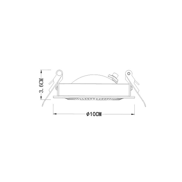 Светильник встраиваемый ARTE LAMP Studio A3807PL-1WH