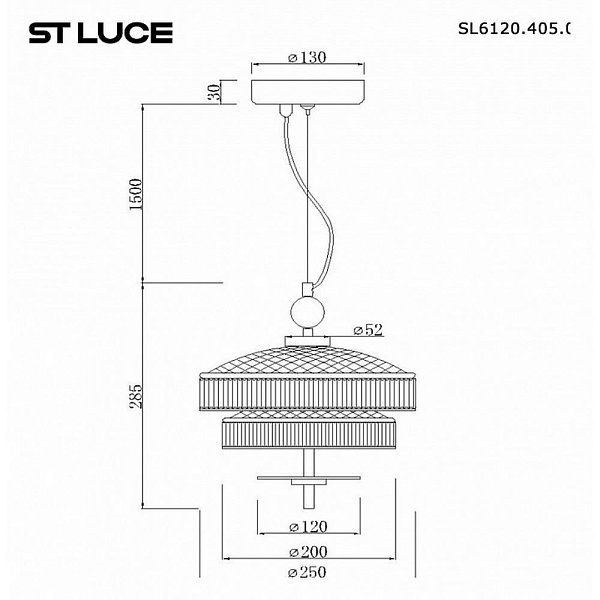 Подвес ST LUCE ORIENTAL SL6122.303.01