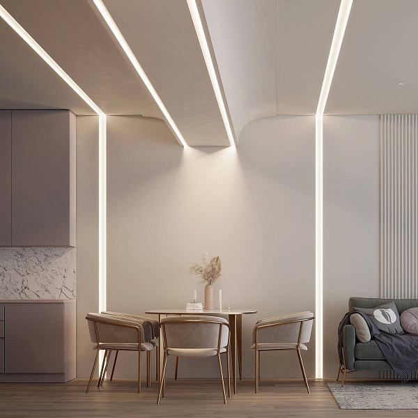 Профиль для ленты LED врезной ARH-FANTOM 36x95мм без рассеивателя (2м) 39949 ARLIGHT