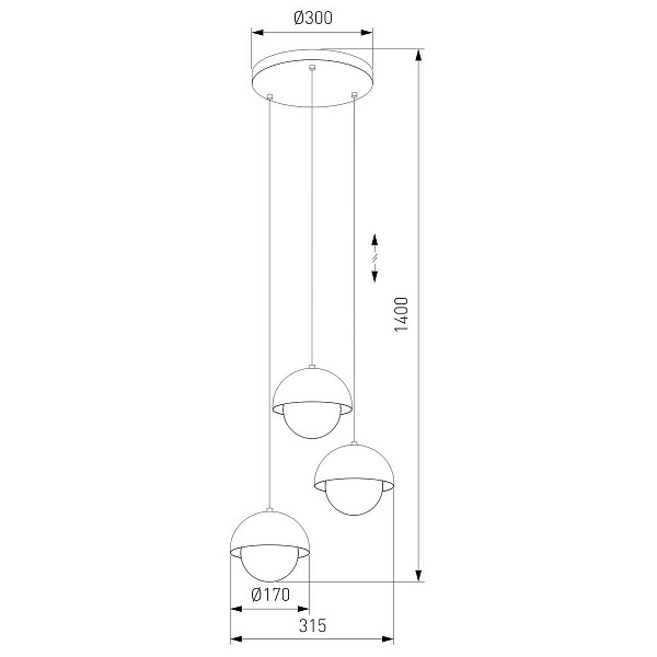 Подвес TK LIGHTING BONO 10206 Bono a068425