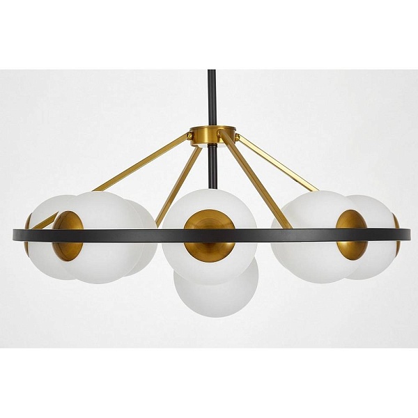 Люстра подвесная LUMINA DECO DONZANO LDP 8034-9 BK+WT