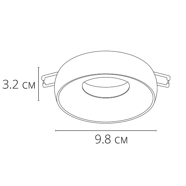 Светильник встраиваемый ARTE LAMP HEZE A6666PL-1BK