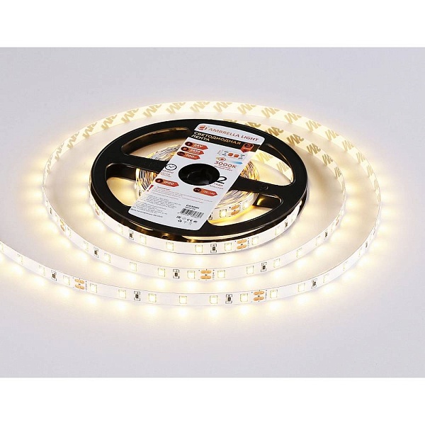 Лента LED 6 W/m 24V IP20 2835/60 3000K 8mm (5м) GS3001 AMBRELLA LIGHT