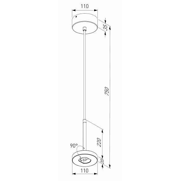 Светильник уличный подвесной ELEKTROSTANDARD VERANO 35185/H черный a068591