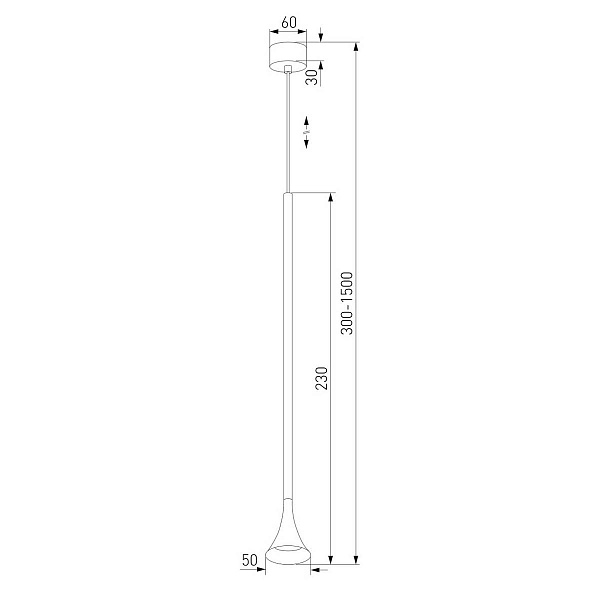 Подвес ELEKTROSTANDARD HALL 50314 LED 5W 3000K черный a068817