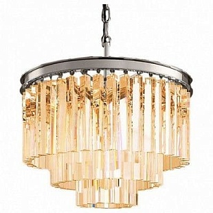 Люстра подвесная DELIGHT COLLECTION ODEON KR0387P-6 chrome/amber