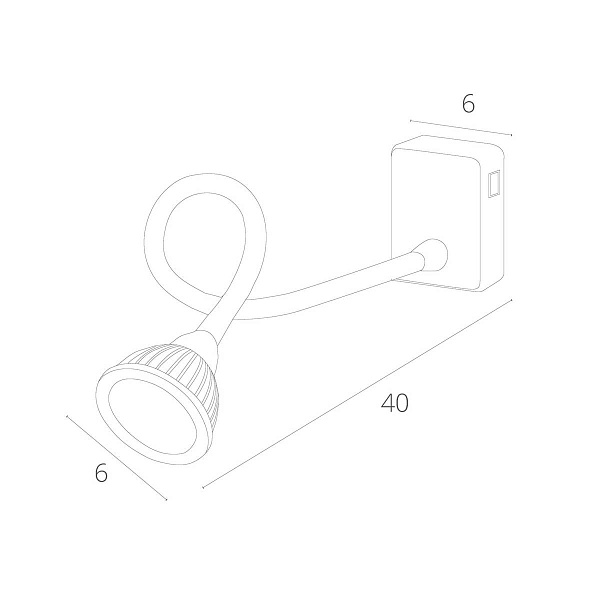 Бра ARTE LAMP Cercare A4107AP-1BK