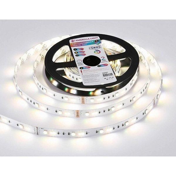 Лента LED 13 W/m 24V IP20 5050+2835/90 RGB+3000-6500K 12mm (5м) GS4501 AMBRELLA LIGHT