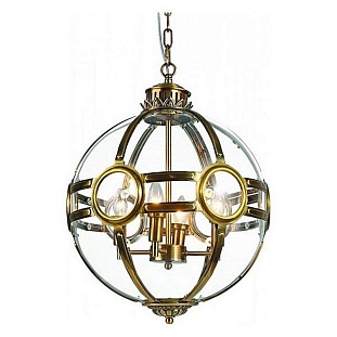 Люстра подвесная DELIGHT COLLECTION HAGERTY KG0516P-3 antique brass