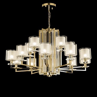 Люстра подвесная CRYSTAL LUX NICOLAS Nicolas SP-PL10+5 Gold/White