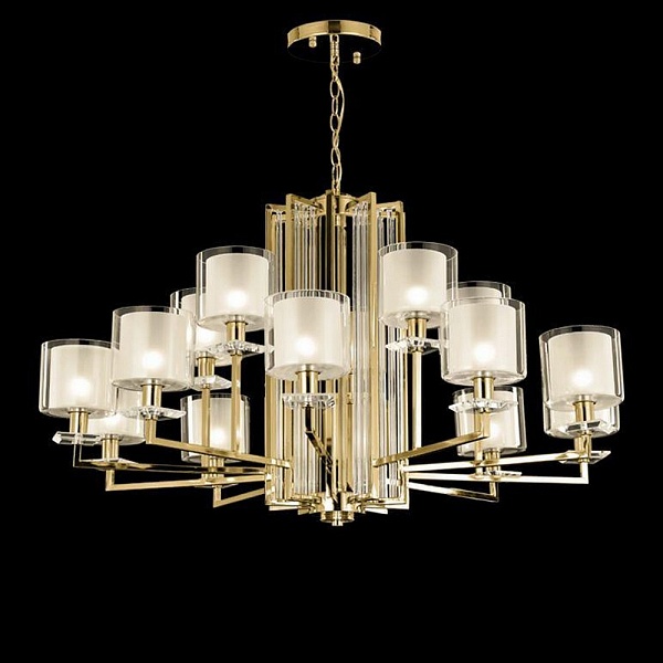 Люстра подвесная CRYSTAL LUX NICOLAS Nicolas SP-PL10+5 Gold/White