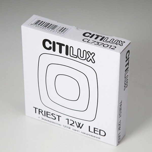 Светильник потолочный CITILUX ТРИЕСТ CL737B012