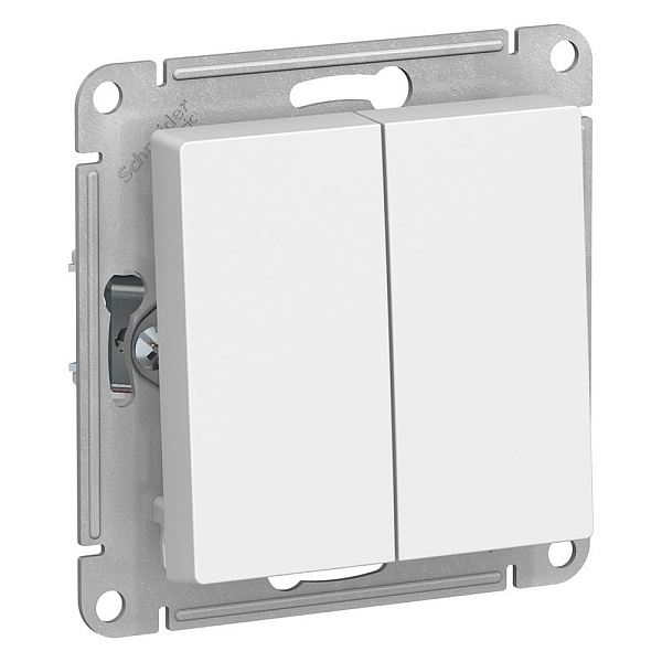 Переключатель 2-кл, ATLASDESIGN, Белый, ATN000165, SCHNEIDER ELECTRIC