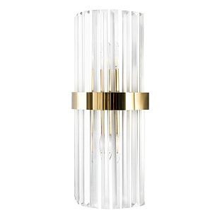 Бра CRYSTAL LUX SORPRESA AP2 BRASS/TRANSPARENTE