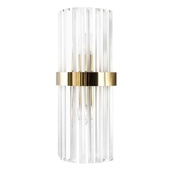 Бра CRYSTAL LUX SORPRESA AP2 BRASS/TRANSPARENTE